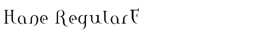 Hane RegularE - Download Thousands of Free Fonts at FontZone.net