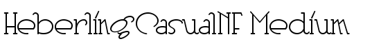 HeberlingCasualNF Medium - Download Thousands of Free Fonts at FontZone.net