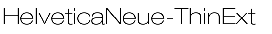 HelveticaNeue-ThinExt - Download Thousands of Free Fonts at FontZone.net