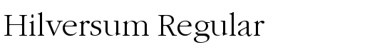 Hilversum Regular - Download Thousands of Free Fonts at FontZone.net