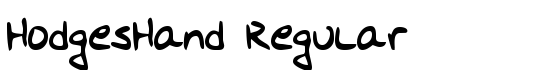 HodgesHand Regular - Download Thousands of Free Fonts at FontZone.net