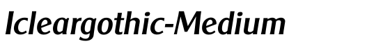 Icleargothic-Medium - Download Thousands of Free Fonts at FontZone.net