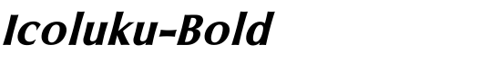 Icoluku-Bold - Download Thousands of Free Fonts at FontZone.net