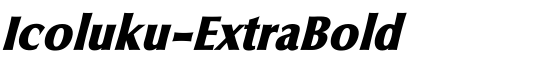 Icoluku-ExtraBold - Download Thousands of Free Fonts at FontZone.net