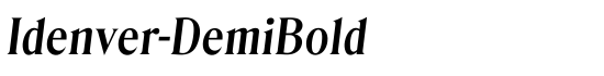 Idenver-DemiBold - Download Thousands of Free Fonts at FontZone.net