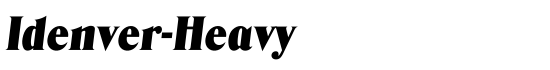 Idenver-Heavy - Download Thousands of Free Fonts at FontZone.net