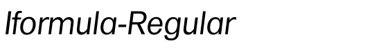 Iformula-Regular - Download Thousands of Free Fonts at FontZone.net