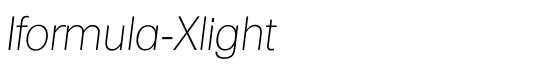 Iformula-Xlight - Download Thousands of Free Fonts at FontZone.net
