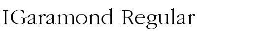 IGaramond Regular - Download Thousands of Free Fonts at FontZone.net