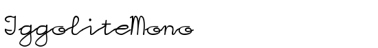 IggoliteMono - Download Thousands of Free Fonts at FontZone.net