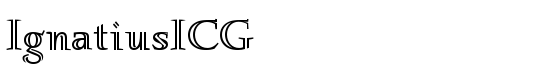 IgnatiusICG - Download Thousands of Free Fonts at FontZone.net