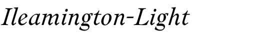 Ileamington-Light - Download Thousands of Free Fonts at FontZone.net