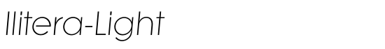 Ilitera-Light - Download Thousands of Free Fonts at FontZone.net