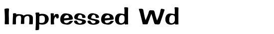 Impressed Wd - Download Thousands of Free Fonts at FontZone.net