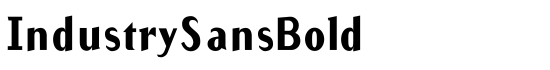 IndustrySansBold - Download Thousands of Free Fonts at FontZone.net