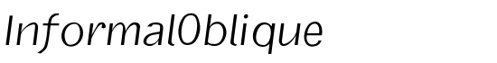 InformalOblique - Download Thousands of Free Fonts at FontZone.net
