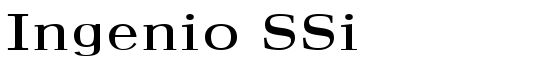 Ingenio SSi - Download Thousands of Free Fonts at FontZone.net