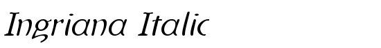Ingriana Italic - Download Thousands of Free Fonts at FontZone.net