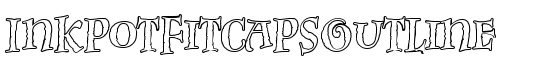 InkpotFitcapsOutline - Download Thousands of Free Fonts at FontZone.net