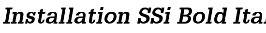 Installation SSi Bold Italic - Download Thousands of Free Fonts at FontZone.net
