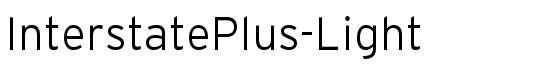 InterstatePlus-Light - Download Thousands of Free Fonts at FontZone.net