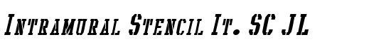 Intramural Stencil It. SC JL - Download Thousands of Free Fonts at FontZone.net