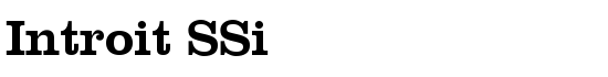 Introit SSi - Download Thousands of Free Fonts at FontZone.net