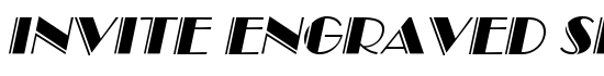 Invite Engraved SF Italic - Download Thousands of Free Fonts at FontZone.net