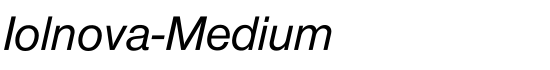 Iolnova-Medium - Download Thousands of Free Fonts at FontZone.net