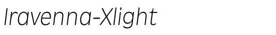 Iravenna-Xlight - Download Thousands of Free Fonts at FontZone.net