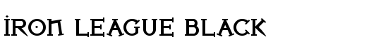 Iron League Black - Download Thousands of Free Fonts at FontZone.net