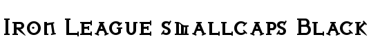 Iron League smallcaps Black - Download Thousands of Free Fonts at FontZone.net
