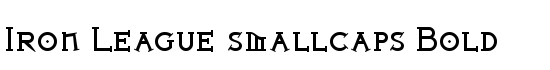 Iron League smallcaps Bold - Download Thousands of Free Fonts at FontZone.net