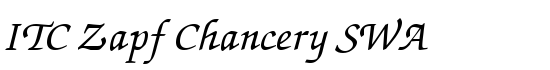 ITC Zapf Chancery SWA - Download Thousands of Free Fonts at FontZone.net
