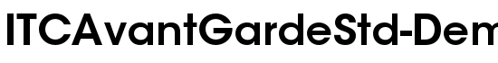 ITCAvantGardeStd-Demi - Download Thousands of Free Fonts at FontZone.net