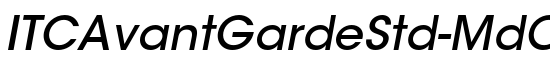 ITCAvantGardeStd-MdObl - Download Thousands of Free Fonts at FontZone.net