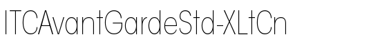 ITCAvantGardeStd-XLtCn - Download Thousands of Free Fonts at FontZone.net