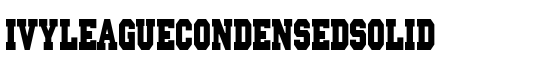 IvyLeagueCondensedSolid - Download Thousands of Free Fonts at FontZone.net