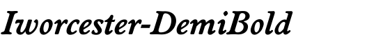 Iworcester-DemiBold - Download Thousands of Free Fonts at FontZone.net