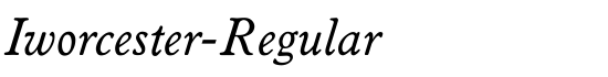 Iworcester-Regular - Download Thousands of Free Fonts at FontZone.net