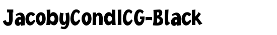 JacobyCondICG-Black - Download Thousands of Free Fonts at FontZone.net