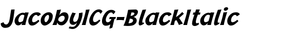 JacobyICG-BlackItalic - Download Thousands of Free Fonts at FontZone.net