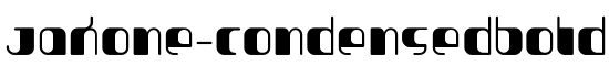 Jakone-CondensedBold - Download Thousands of Free Fonts at FontZone.net