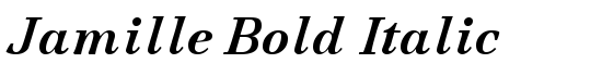 Jamille Bold Italic - Download Thousands of Free Fonts at FontZone.net