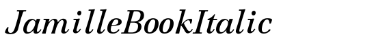 JamilleBookItalic - Download Thousands of Free Fonts at FontZone.net