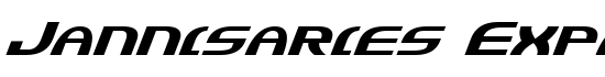 Jannisaries Expanded Italic - Download Thousands of Free Fonts at FontZone.net