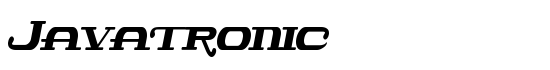 Javatronic - Download Thousands of Free Fonts at FontZone.net