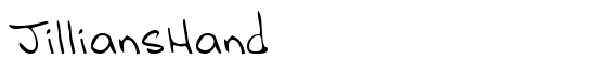 JilliansHand - Download Thousands of Free Fonts at FontZone.net