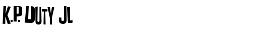K.P. Duty JL - Download Thousands of Free Fonts at FontZone.net