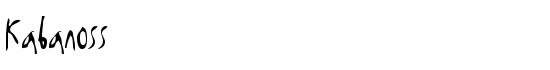 Kabanoss - Download Thousands of Free Fonts at FontZone.net